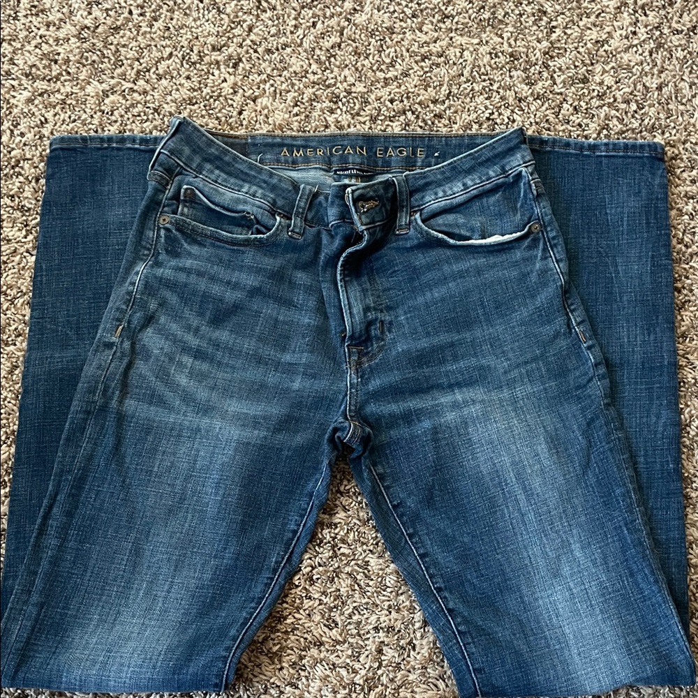 American Eagle Outfitters Men’s Dark Blue Slim Straight Jeans